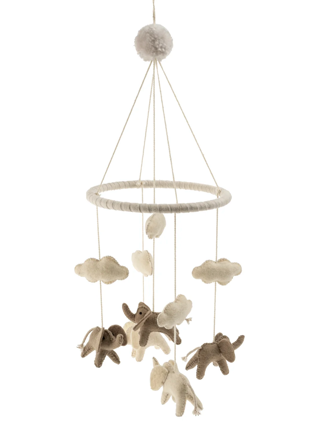 Elephant Felt Mobile