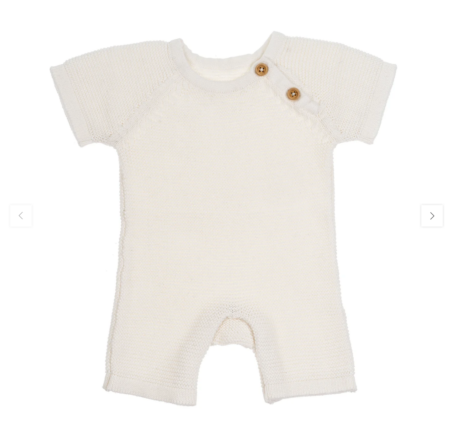 Ellis Knit Jumpsuit - Ivory -  6 - 12 Months