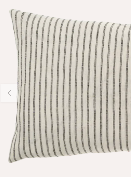 20 x 20  Ticking Stripe Linen Pillow