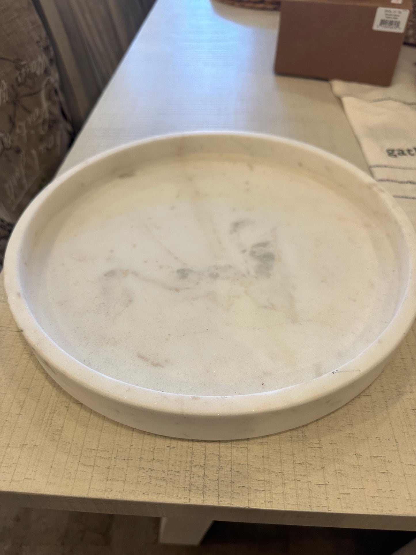 Tray Marble - Round